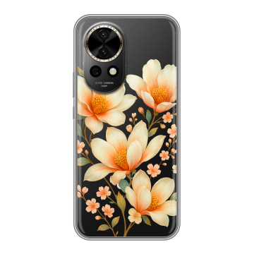 Силиконовый чехол на Huawei Nova 12 Pro с принтом Цветы