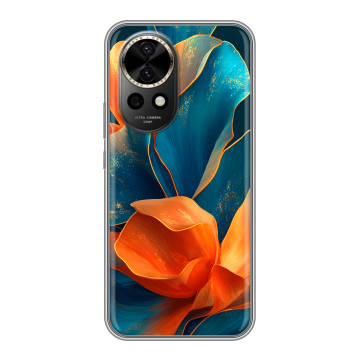 Силиконовый чехол на Huawei Nova 12 Pro с принтом Цветы