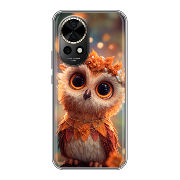 Силиконовый чехол на Huawei Nova 12 Pro с принтом Милая сова