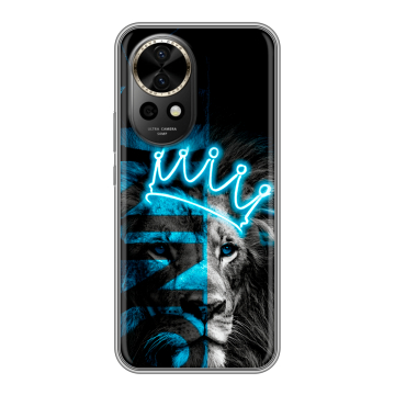Силиконовый чехол на Huawei Nova 12 Pro с принтом Король лев