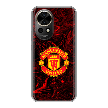 Силиконовый чехол на Huawei Nova 12 Pro с принтом Manchester United