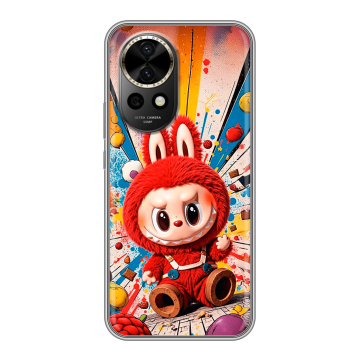 Силиконовый чехол на Huawei Nova 12 Pro с принтом Labubu Лабубу