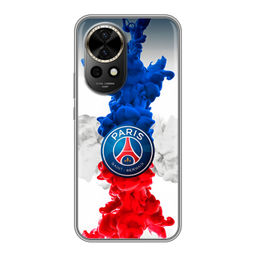 Силиконовый чехол на Huawei Nova 12 Pro с принтом PSG ПСЖ