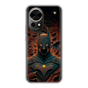 Силиконовый чехол на Huawei Nova 12 Pro с принтом Batman Бэтмен