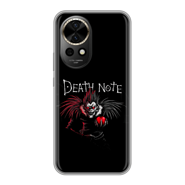 Силиконовый чехол на Huawei Nova 12 Pro с принтом Death note Тетрадь смерти