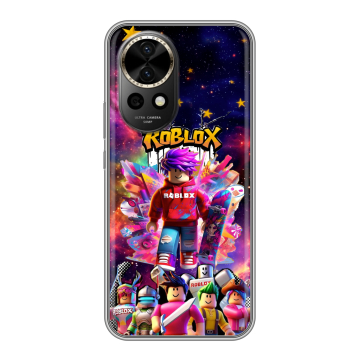 Силиконовый чехол на Huawei Nova 12 Pro с принтом Roblox Роблокс