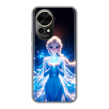 Силиконовый чехол на Huawei Nova 12 Pro с принтом Холодное сердце Frozen