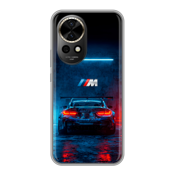 Силиконовый чехол на Huawei Nova 12 Pro с принтом BMW БМВ