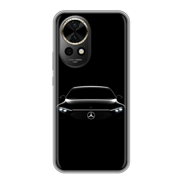 Силиконовый чехол на Huawei Nova 12 Pro с принтом Mercedes Мерседес