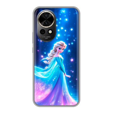 Силиконовый чехол на Huawei Nova 12 Pro с принтом Холодное сердце Frozen