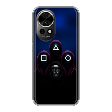Силиконовый чехол на Huawei Nova 12 Pro с принтом Игра Кальмара