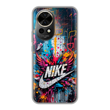 Силиконовый чехол на Huawei Nova 12 Pro с принтом Nike Найк Силиконовый чехол на Huawei Nova 12 Pro с принтом Nike Найк