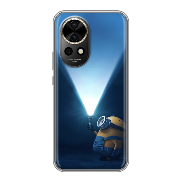 Силиконовый чехол на Huawei Nova 12 Pro с принтом Миньоны