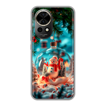 Силиконовый чехол на Huawei Nova 12 Pro с принтом Новый год
