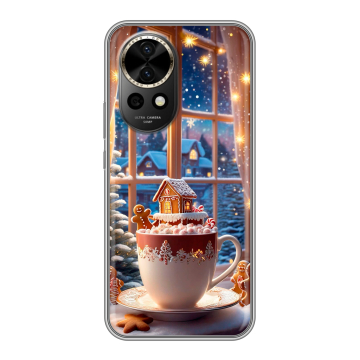 Силиконовый чехол на Huawei Nova 12 Pro с принтом Новый год