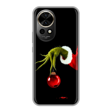 Силиконовый чехол на Huawei Nova 12 Pro с принтом Новый год Гринч