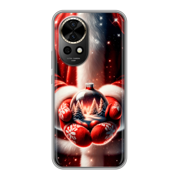 Силиконовый чехол на Huawei Nova 12 Pro с принтом Новый год