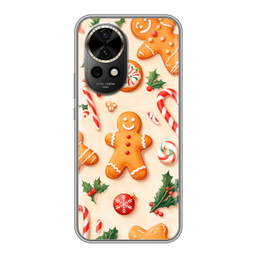 Силиконовый чехол на Huawei Nova 12 Pro с принтом Новый год