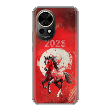 Силиконовый чехол на Huawei Nova 12 Pro с принтом Новый год