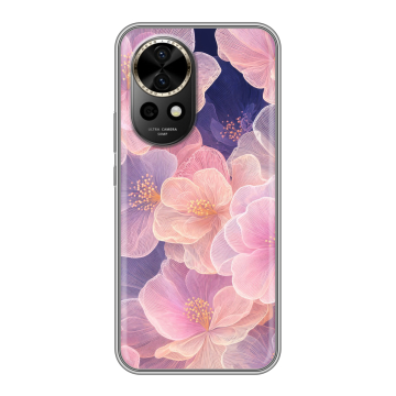 Силиконовый чехол на Huawei Nova 12 Pro с принтом женский