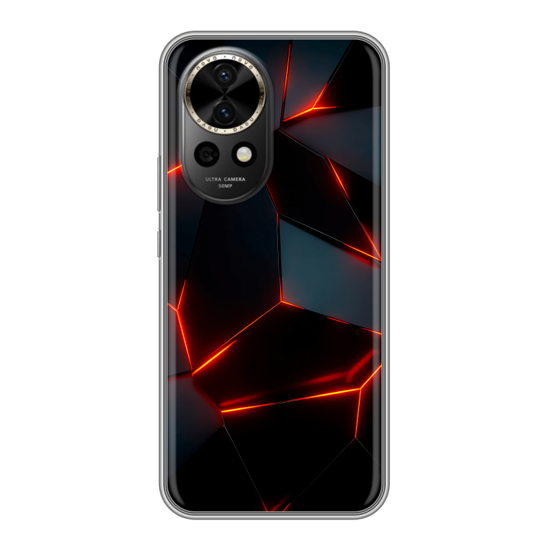 Силиконовый чехол на Huawei Nova 12 Pro с принтом Яркие абстракции Силиконовый чехол на Huawei Nova 12 Pro с принтом Яркие абстракции