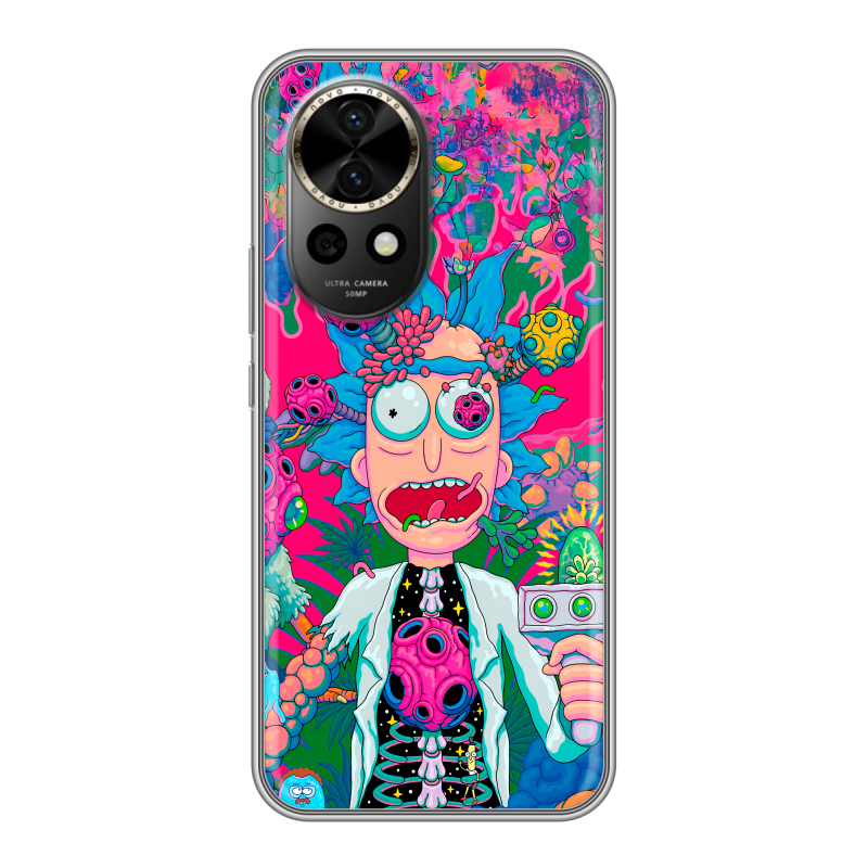 Силиконовый чехол на Huawei Nova 12 Pro с принтом Рик и Морти Rick Morty Силиконовый чехол на Huawei Nova 12 Pro с принтом Рик и Морти Rick Morty