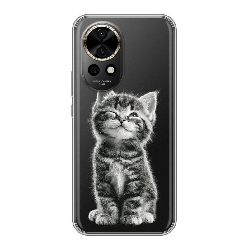 Силиконовый чехол на Huawei Nova 12 Pro с принтом Котенок Силиконовый чехол на Huawei Nova 12 Pro с принтом Котенок
