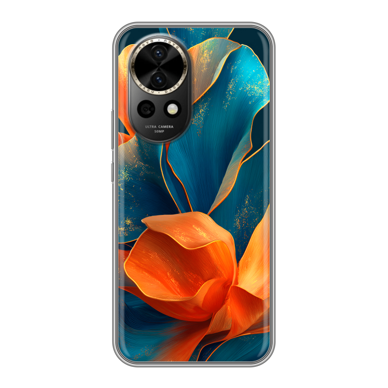 Силиконовый чехол на Huawei Nova 12 Pro с принтом Цветы Силиконовый чехол на Huawei Nova 12 Pro с принтом Цветы