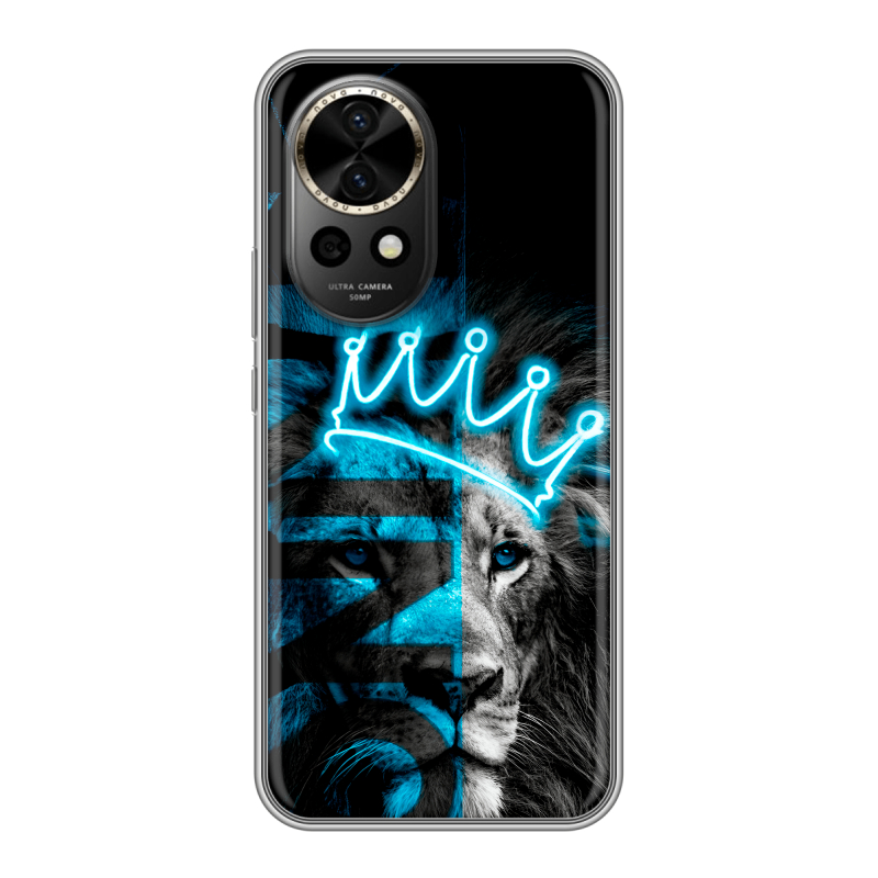 Силиконовый чехол на Huawei Nova 12 Pro с принтом Король лев Силиконовый чехол на Huawei Nova 12 Pro с принтом Король лев