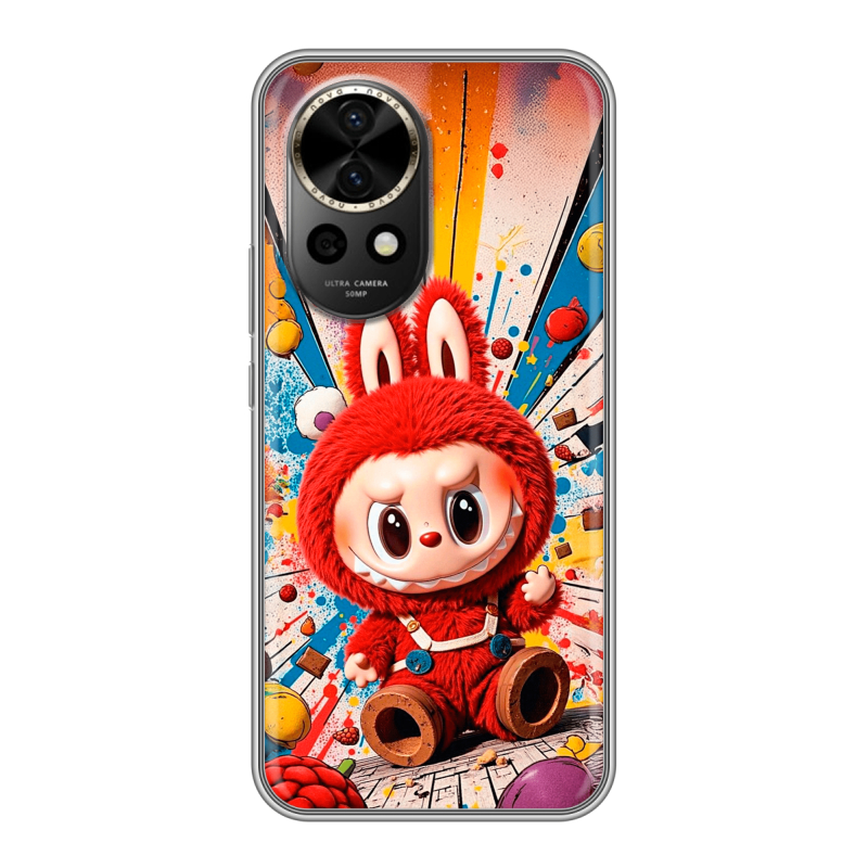 Силиконовый чехол на Huawei Nova 12 Pro с принтом Labubu Лабубу Силиконовый чехол на Huawei Nova 12 Pro с принтом Labubu Лабубу