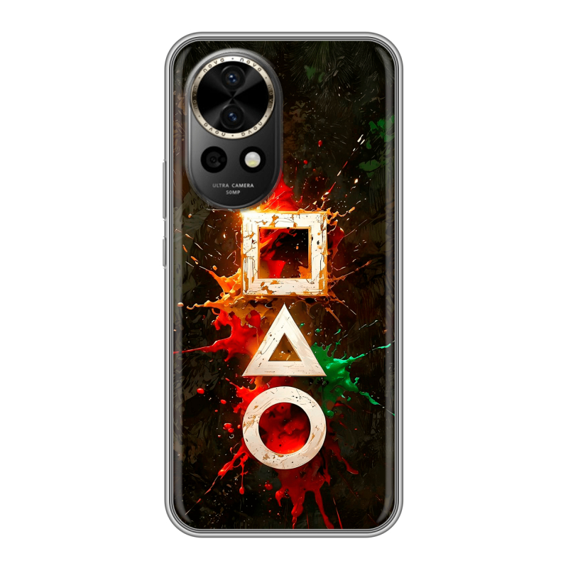 Силиконовый чехол на Huawei Nova 12 Pro с принтом Squid Game Игра кальмара Силиконовый чехол на Huawei Nova 12 Pro с принтом Squid Game Игра кальмара