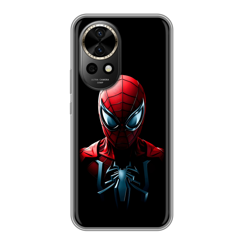 Силиконовый чехол на Huawei Nova 12 Pro с принтом Spiderman Человек паук Силиконовый чехол на Huawei Nova 12 Pro с принтом Spiderman Человек паук