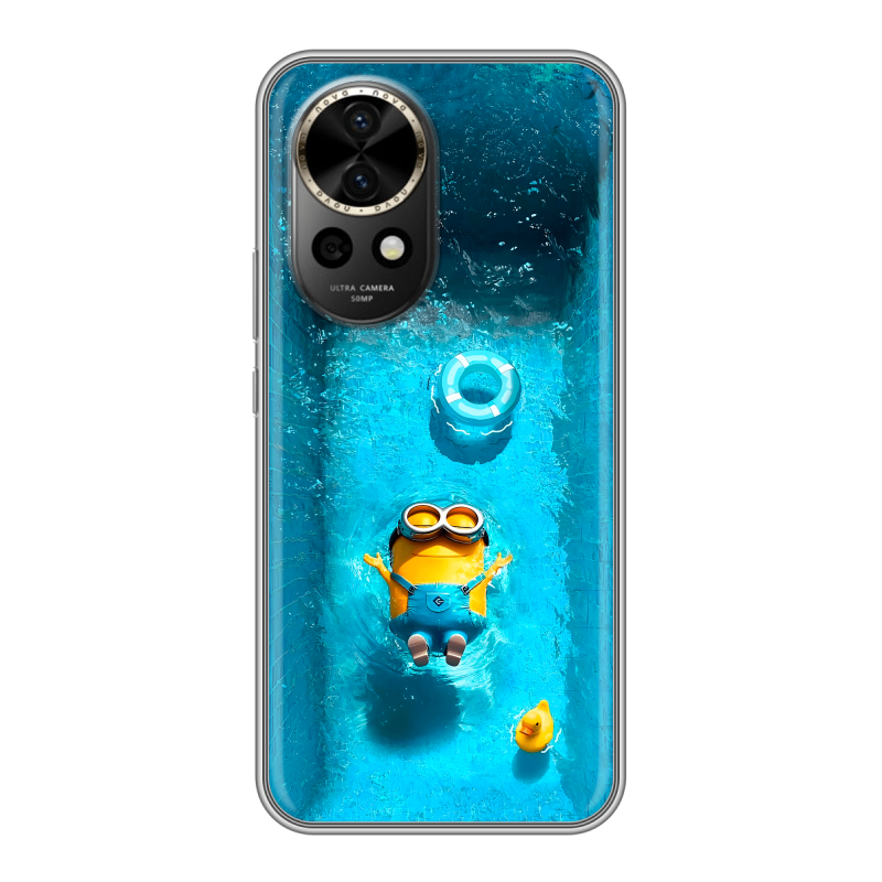 Силиконовый чехол на Huawei Nova 12 Pro с принтом Миньоны Силиконовый чехол на Huawei Nova 12 Pro с принтом Миньоны
