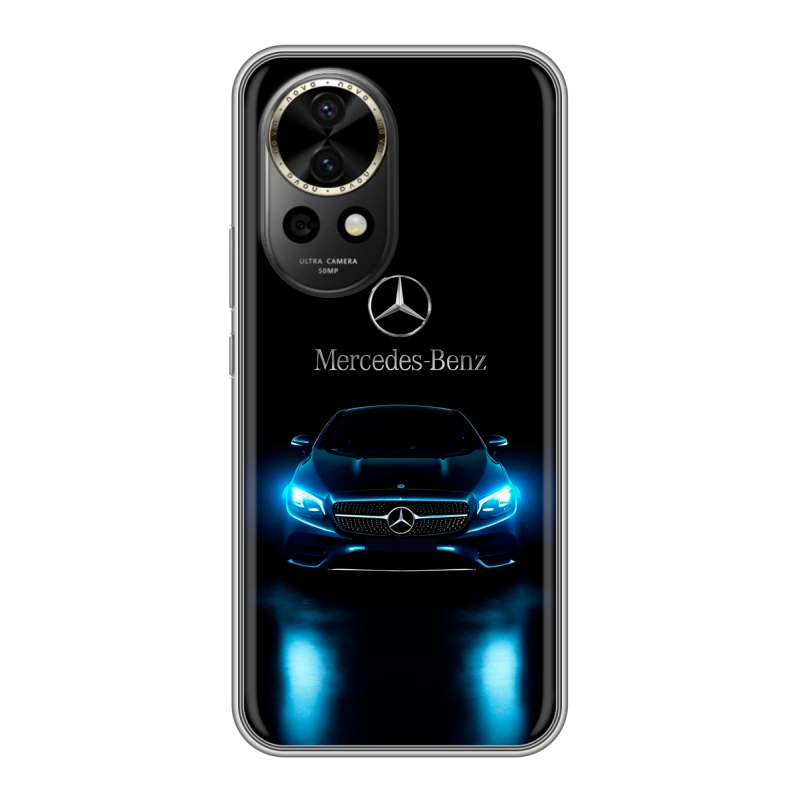 Силиконовый чехол на Huawei Nova 12 Pro с принтом Mercedes Мерседес Силиконовый чехол на Huawei Nova 12 Pro с принтом Mercedes Мерседес