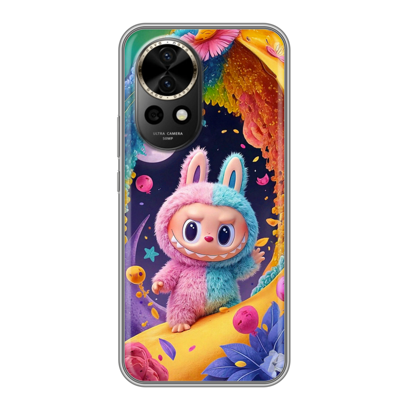 Силиконовый чехол на Huawei Nova 12 Pro с принтом Labubu Лабубу Силиконовый чехол на Huawei Nova 12 Pro с принтом Labubu Лабубу