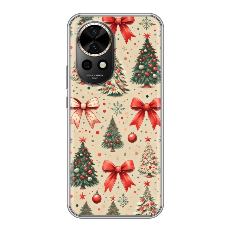 Силиконовый чехол на Huawei Nova 12 Pro с принтом Новый год Силиконовый чехол на Huawei Nova 12 Pro с принтом Новый год