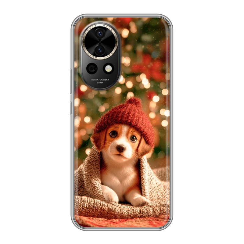 Силиконовый чехол на Huawei Nova 12 Pro с принтом Новый год Силиконовый чехол на Huawei Nova 12 Pro с принтом Новый год