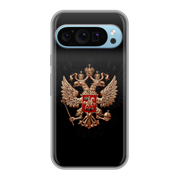 Силиконовый чехол на Google Pixel 9 с принтом Герб России