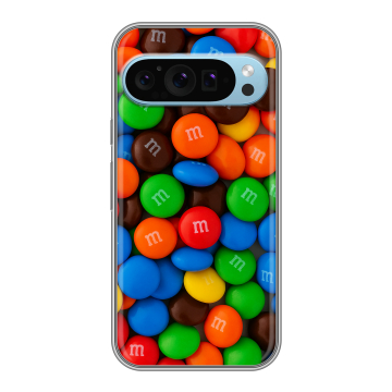 Силиконовый чехол на Google Pixel 9 с принтом Конфеты