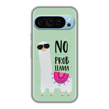 Силиконовый чехол на Google Pixel 9 с принтом Лама