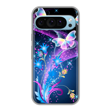 Силиконовый чехол на Google Pixel 9 с принтом Бабочки