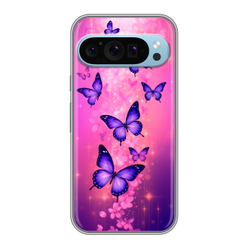 Силиконовый чехол на Google Pixel 9 с принтом Бабочки