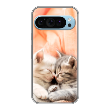 Силиконовый чехол на Google Pixel 9 с принтом Котята Силиконовый чехол на Google Pixel 9 с принтом Котята