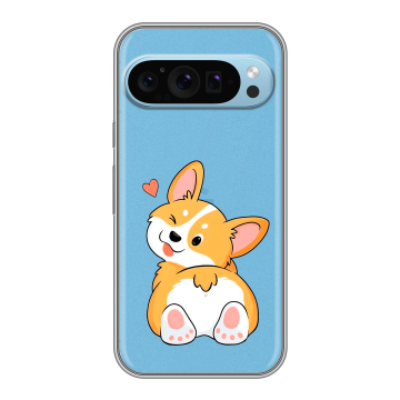 Силиконовый чехол на Google Pixel 9 с принтом Корги
