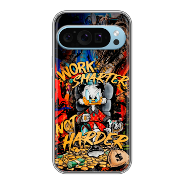 Силиконовый чехол на Google Pixel 9 с принтом Дональд Дак Деньги