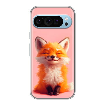 Силиконовый чехол на Google Pixel 9 с принтом милая лиса