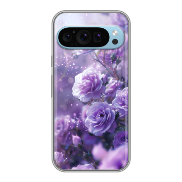 Силиконовый чехол на Google Pixel 9 с принтом Розы цветы Силиконовый чехол на Google Pixel 9 с принтом Розы цветы