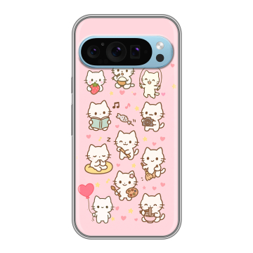 Силиконовый чехол на Google Pixel 9 с принтом Hello Kitty Хелоу Кити