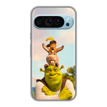 Силиконовый чехол на Google Pixel 9 с принтом Шрек Shrek