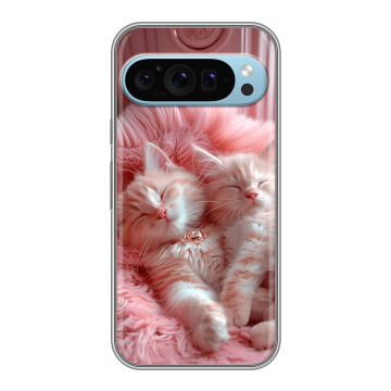 Силиконовый чехол на Google Pixel 9 с принтом котята котики Силиконовый чехол на Google Pixel 9 с принтом котята котики